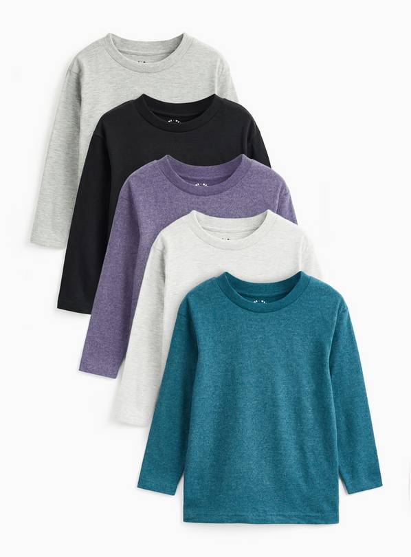 Long Sleeve T-Shirts 5 Pack 1-2 years